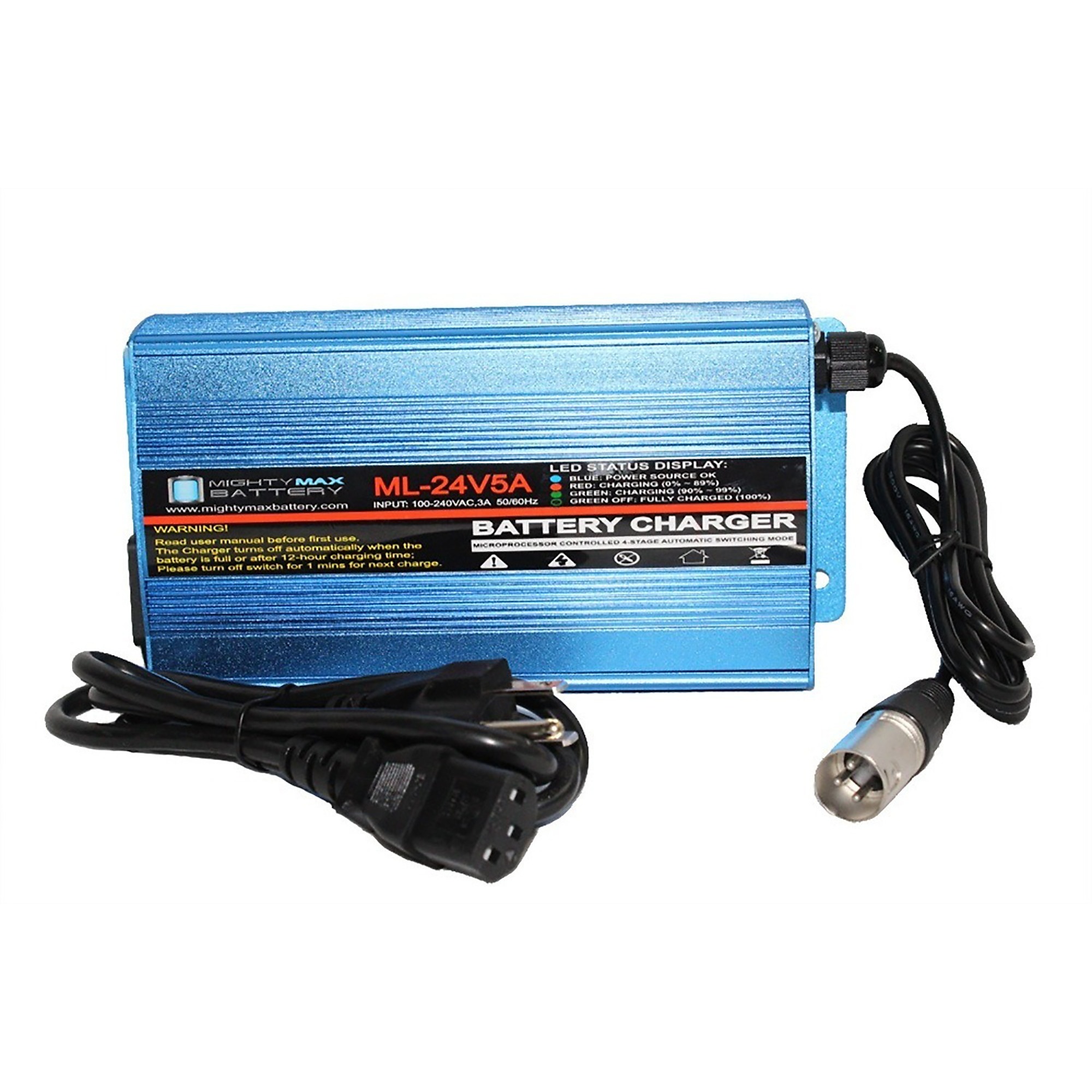 24 Volt 5 Amp Wheelchair Battery Charger